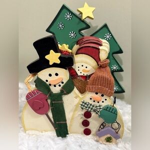Snowman Holiday Coasters set Decor